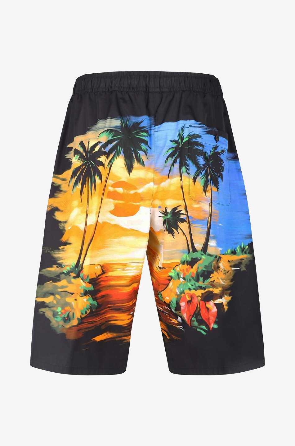 Short en coton imprimé Hawaii