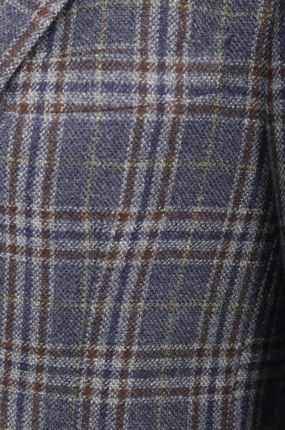 BONGÉNIE Blazer en laine à carreaux Leuca Homme BLEU MOYEN 3