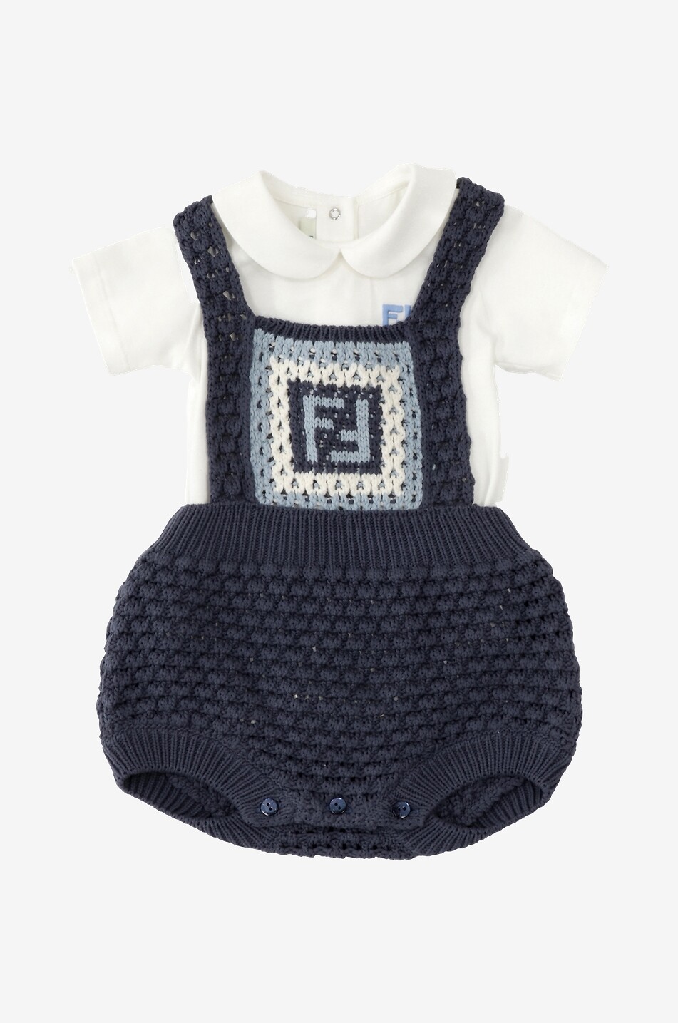 FF baby bodysuit and dungarees set
