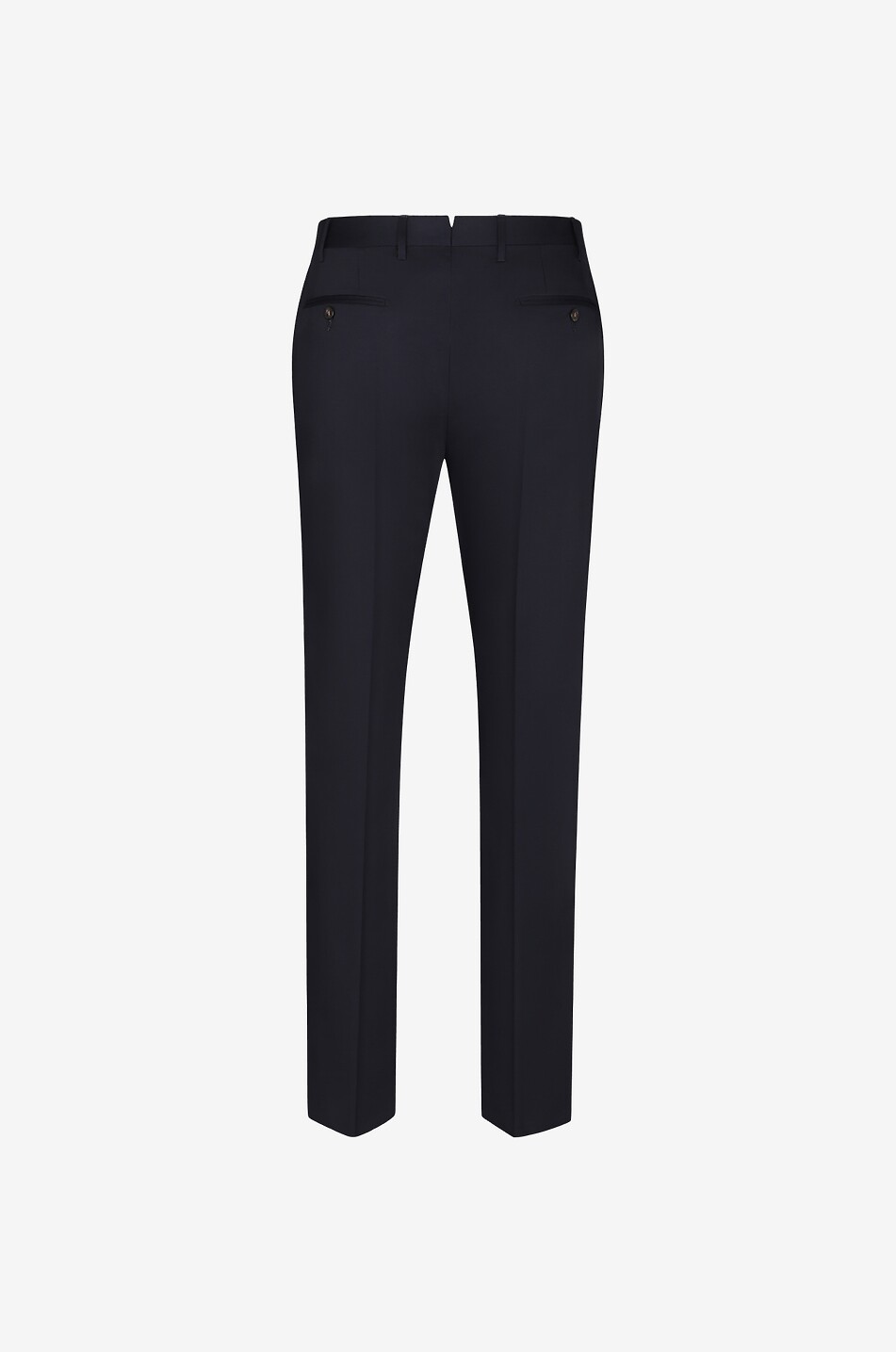 Pantalon droit en gabardine de coton stretch
