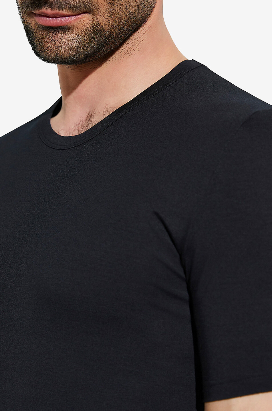 ZIMMERLI T-Shirt aus Modal 700 Pureness Herren SCHWARZ 4