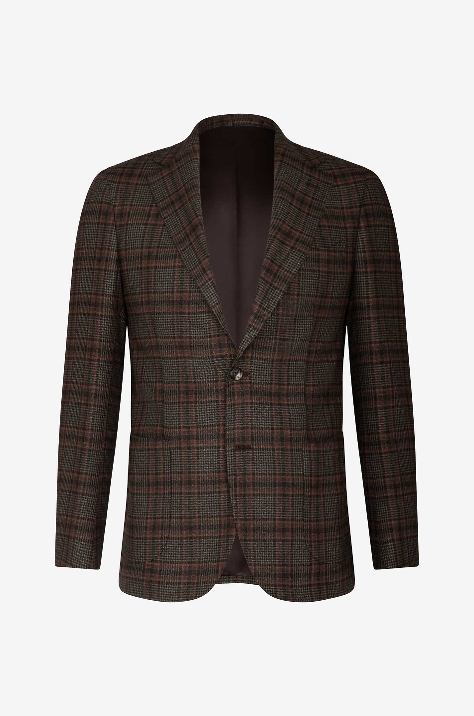 Gallipoli checked wool blend blazer