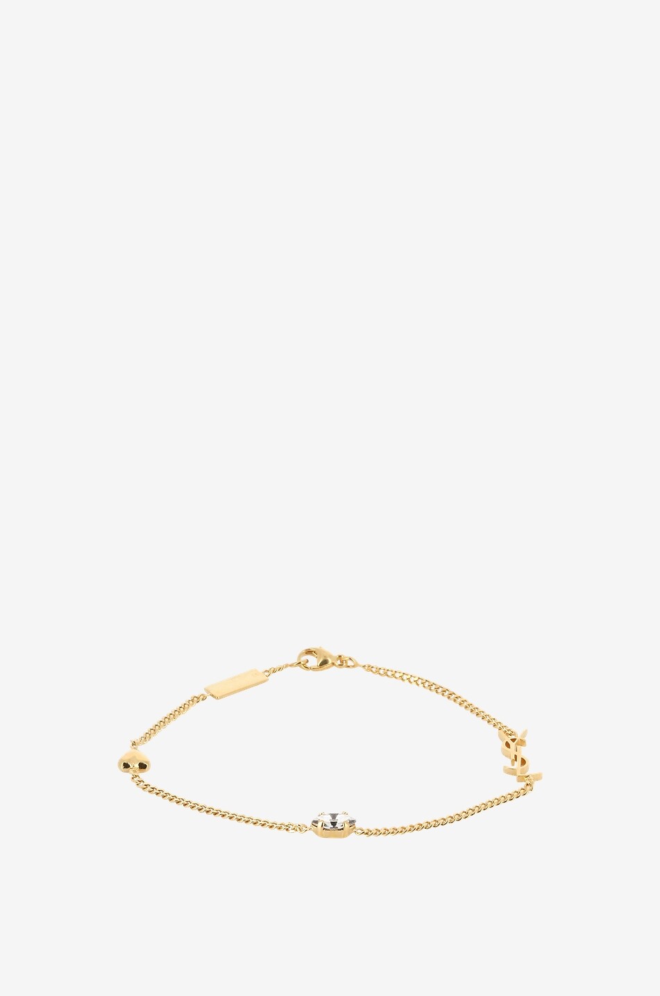 Bracelet orné d'un charm coeur et de strass Opyum