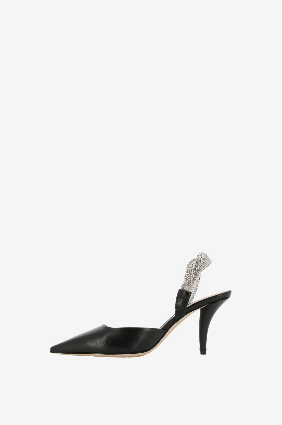RODO Slingback-Pumps aus Leder Damen SCHWARZ 3