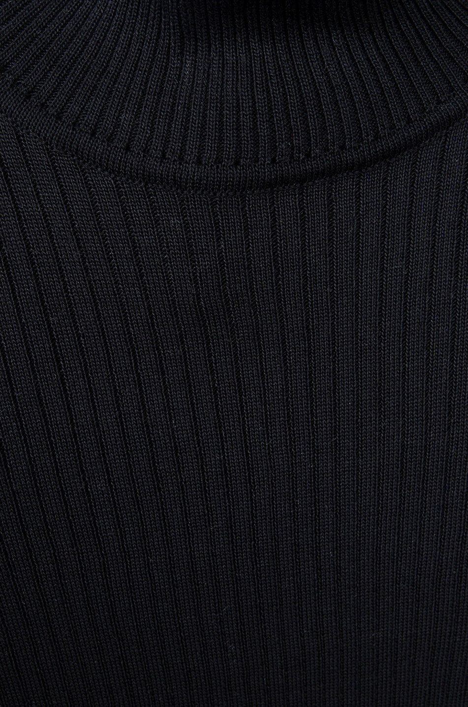 UNE HEURES Seidenpullover mit Schornsteinkragen Damen SCHWARZ 3