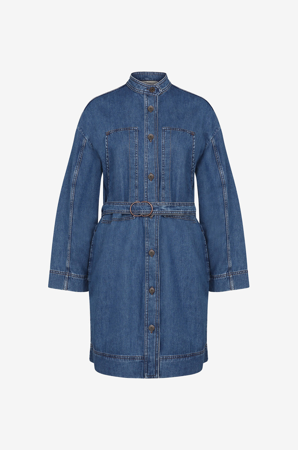 WEEKEND MAX MARA Finito oversized short denim dress Women DARK BLUE 1