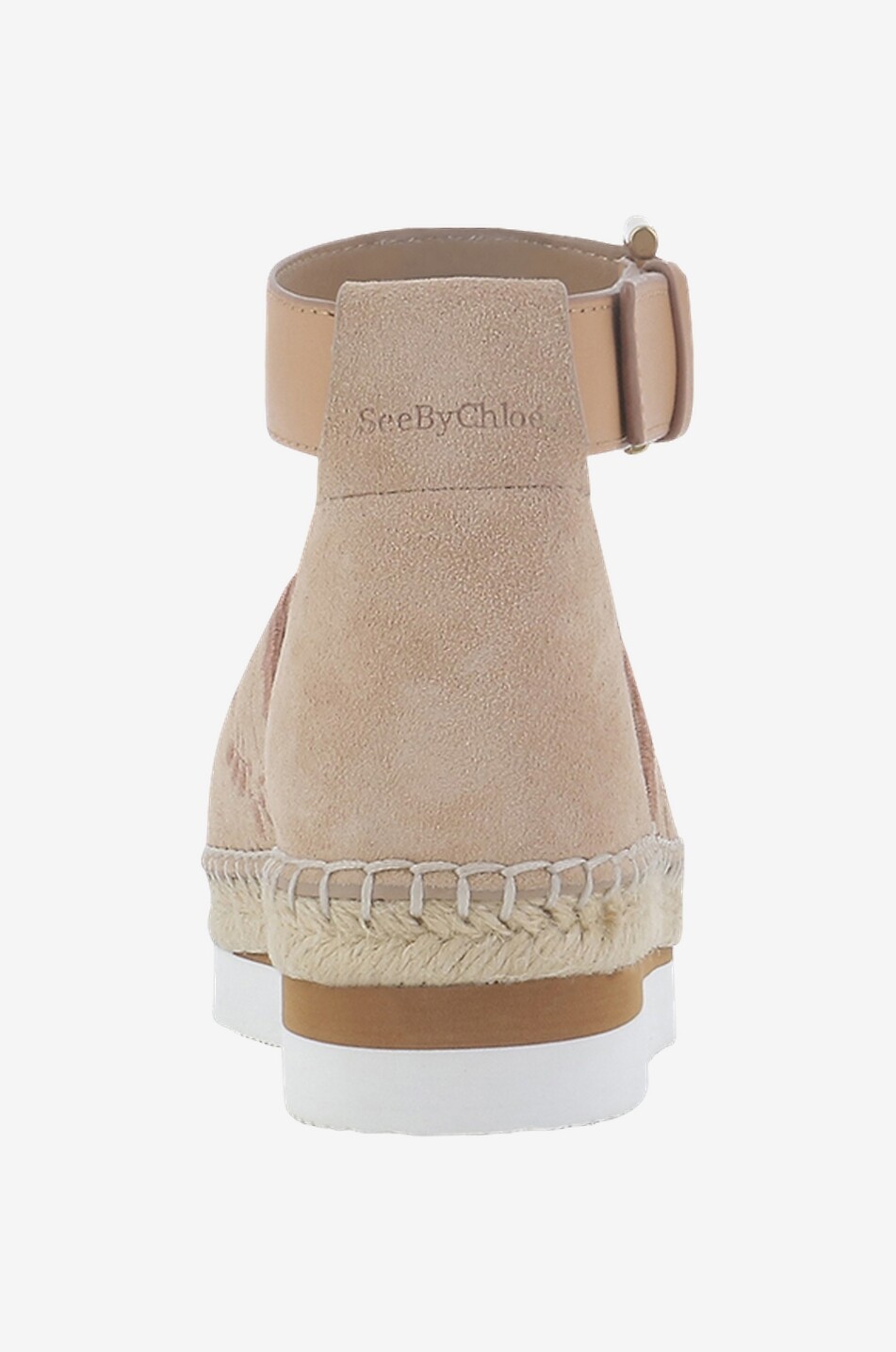 SEE BY CHLOE Glyn embroidered suede espadrilles Women BEIGE 4