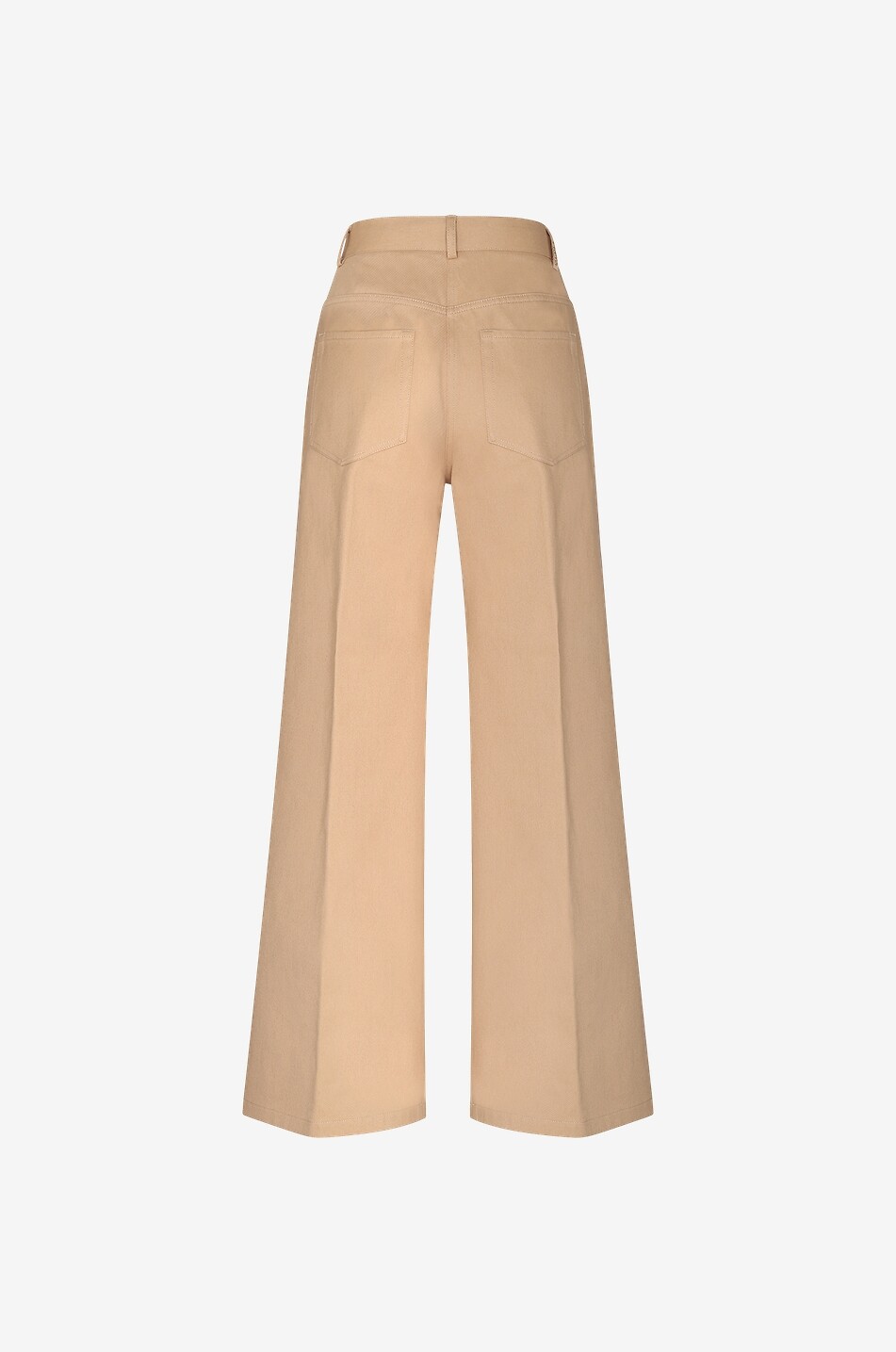MONCLER Pantalon cargo large en gabardine Femme BEIGE 2