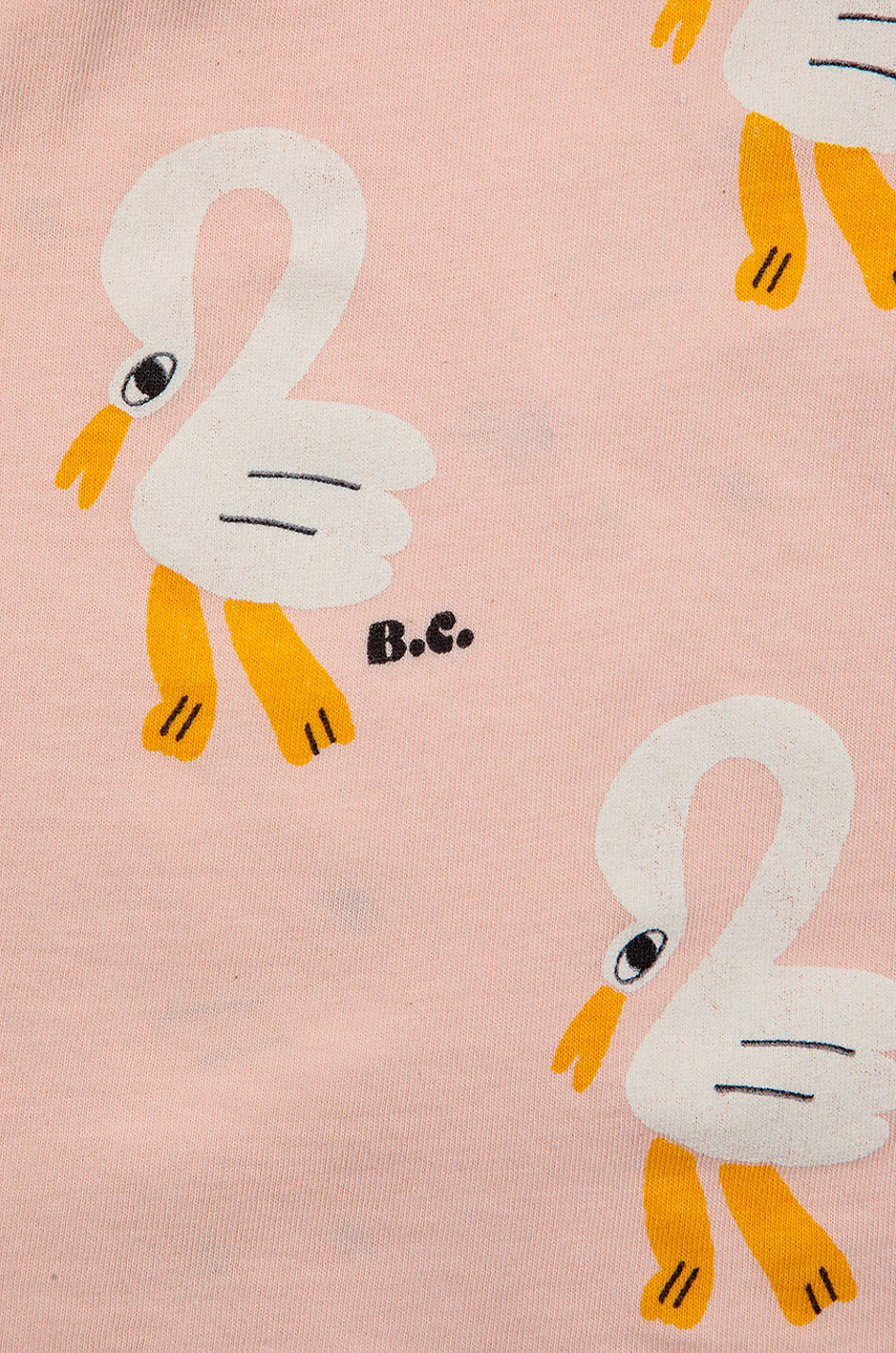 BOBO CHOSES Robe bébé en coton bio Pelican All Over Bébé ROSE 3