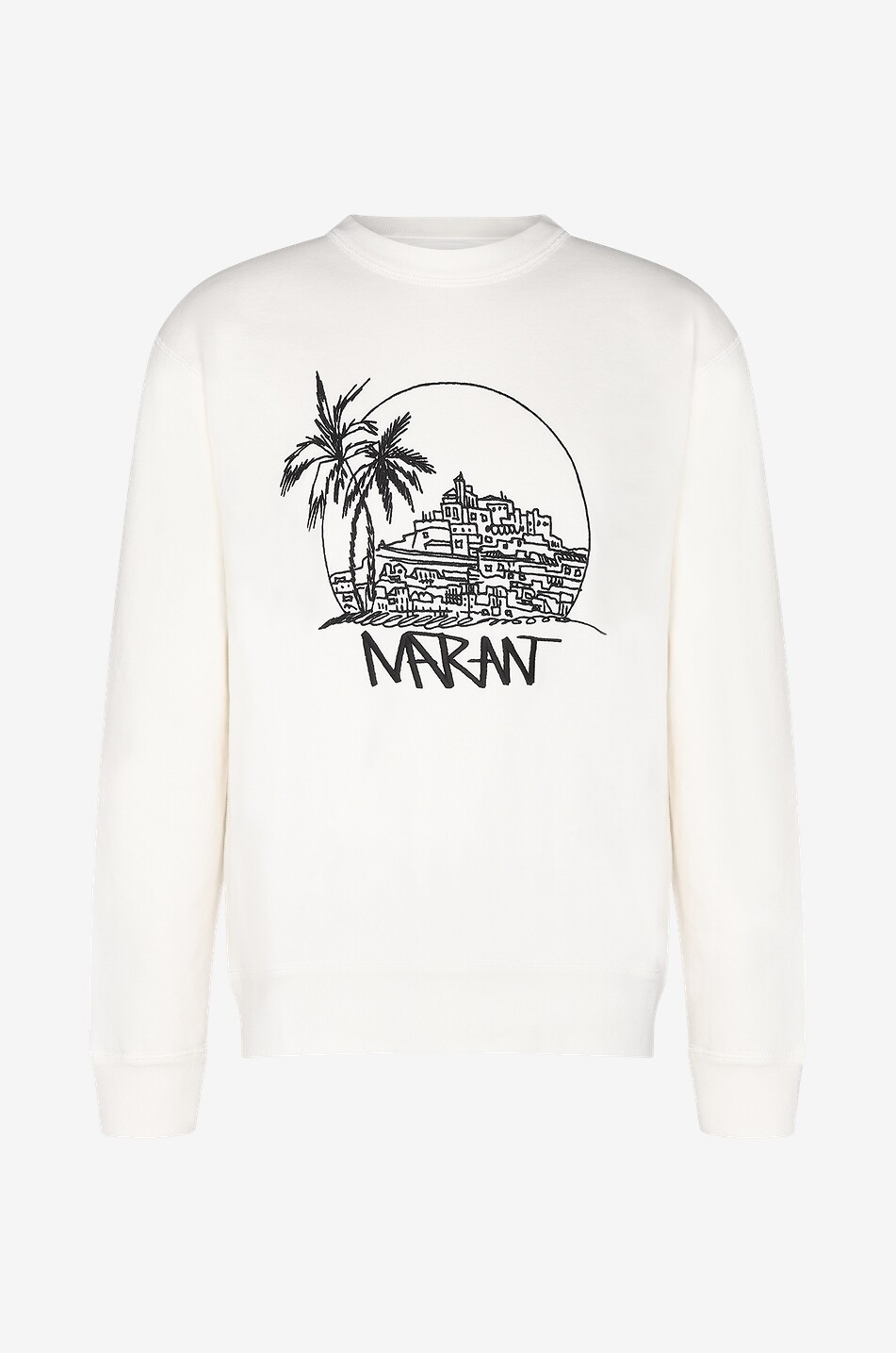 Mikoy landscape embroidered crewneck sweatshirt