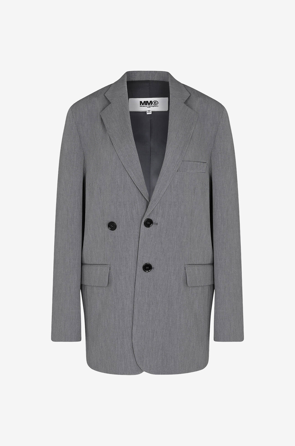 Oversize blazer with off-set buttoning