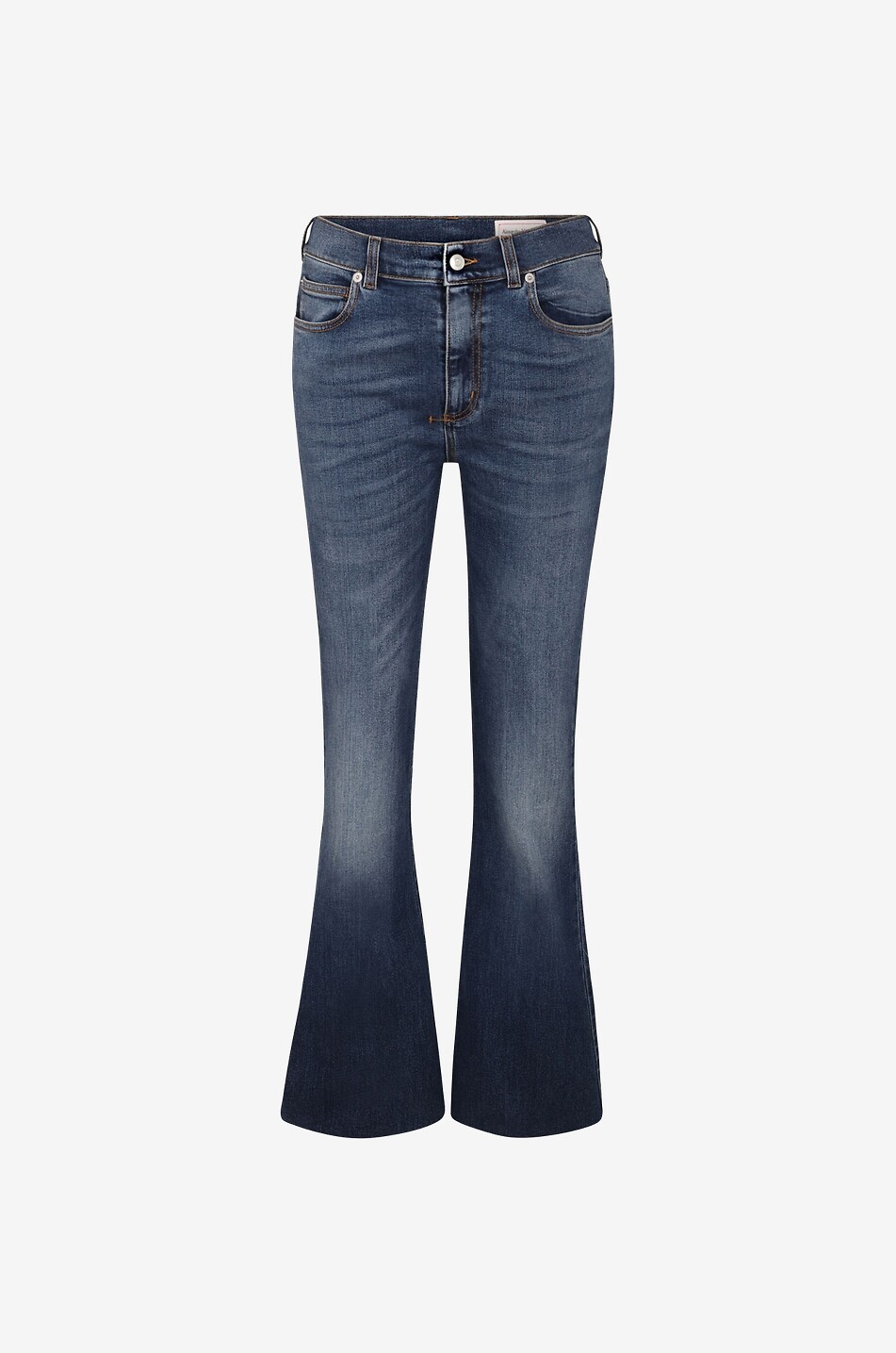 Ausgestellte ausgewaschene Jeans