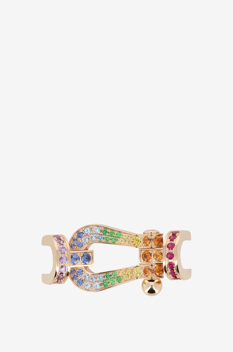 FRED PARIS Force 10 LM pink gold and precious stones buckle Women MULTI COLOURED 1