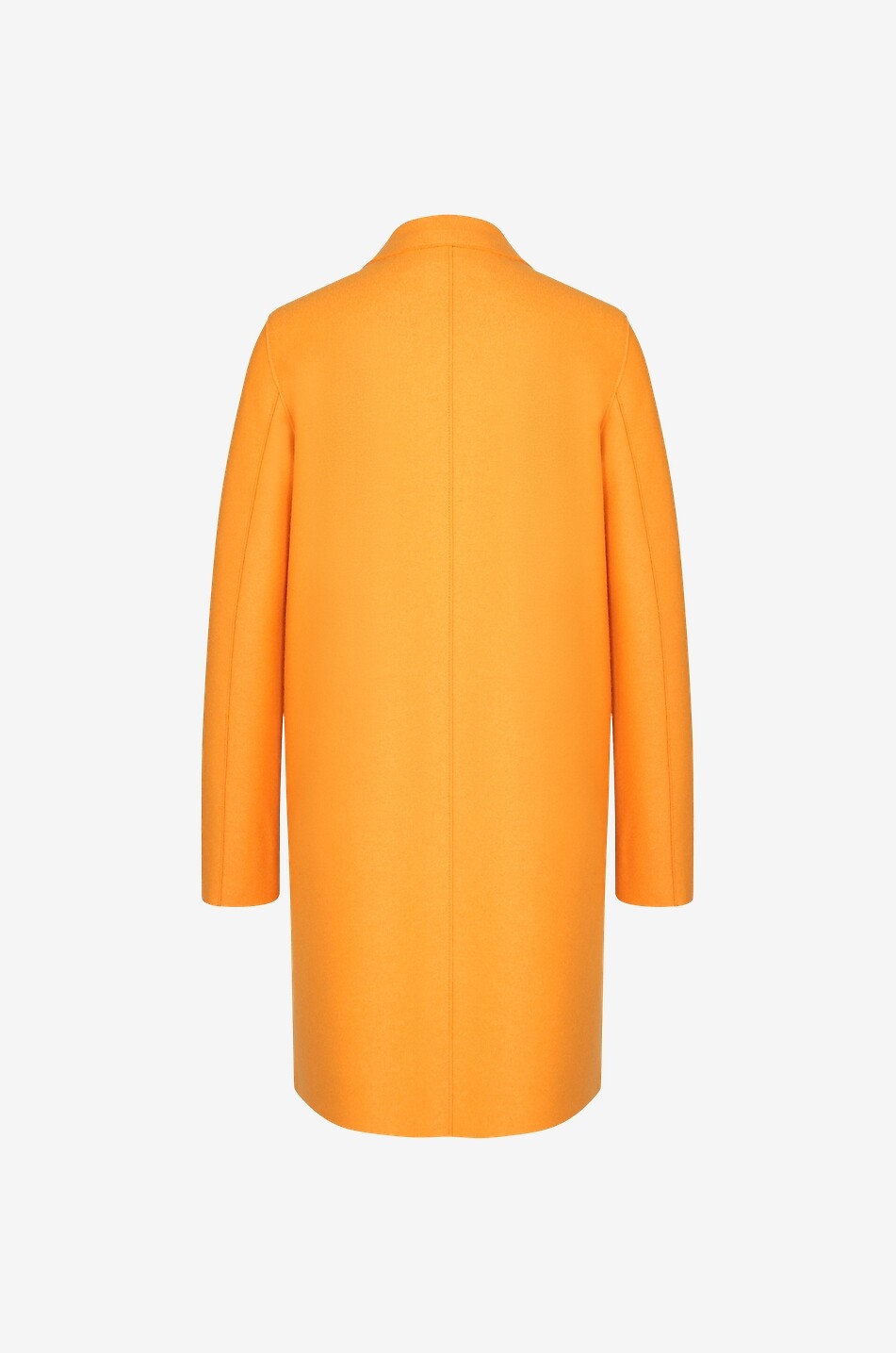 HARRIS WHARF Boxy virgin wool 3/4 length coat Women ORANGE 2