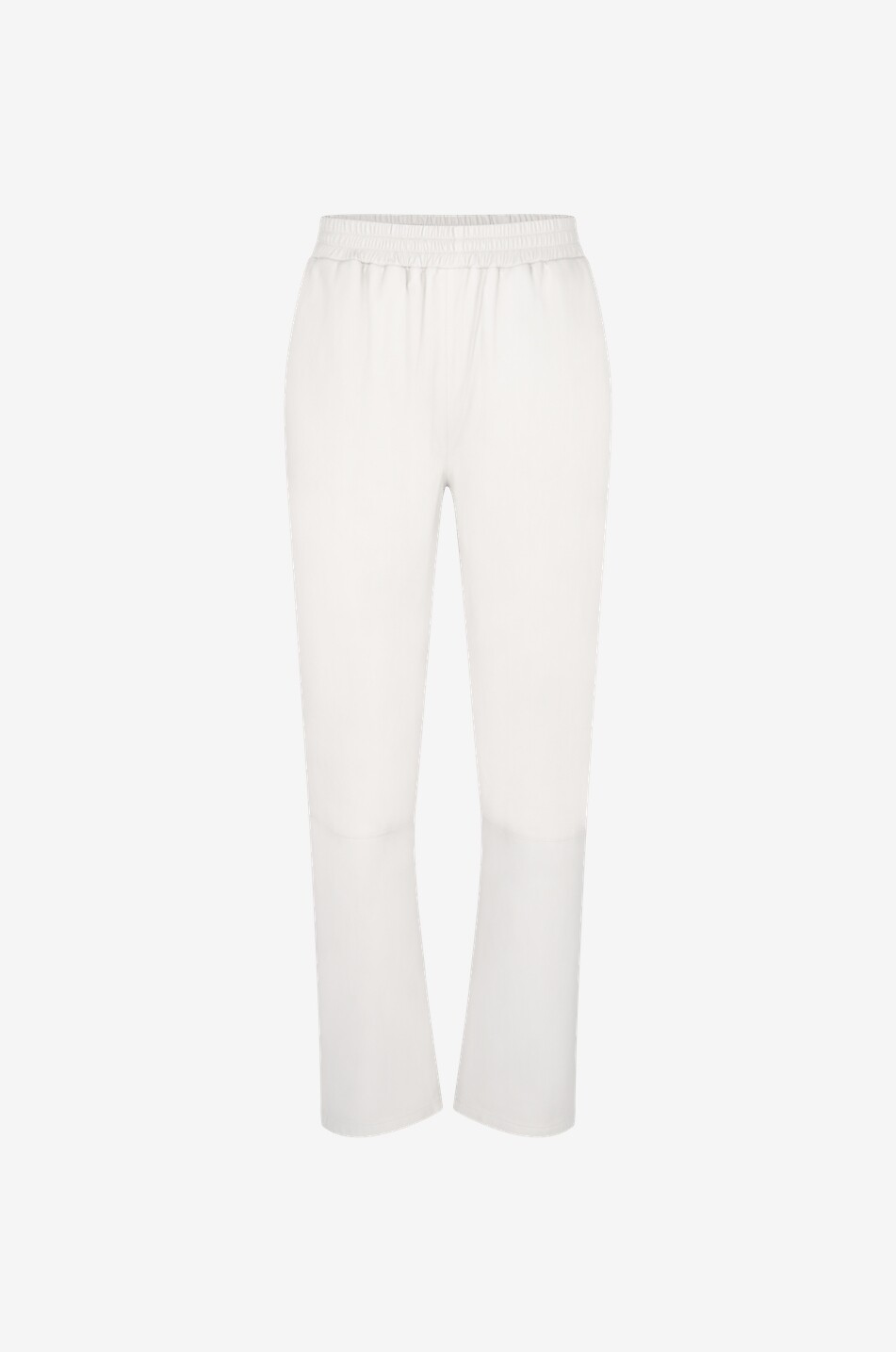 ARMA Abigail Straight Leg Leather Trousers Women LIGHT GREY 1
