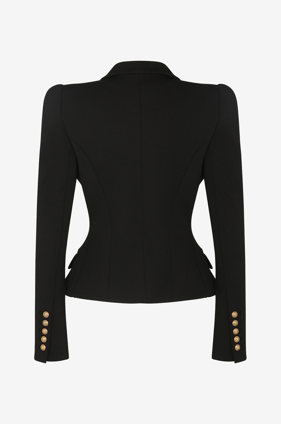 Blazer cintré à boutonnage simple en coton