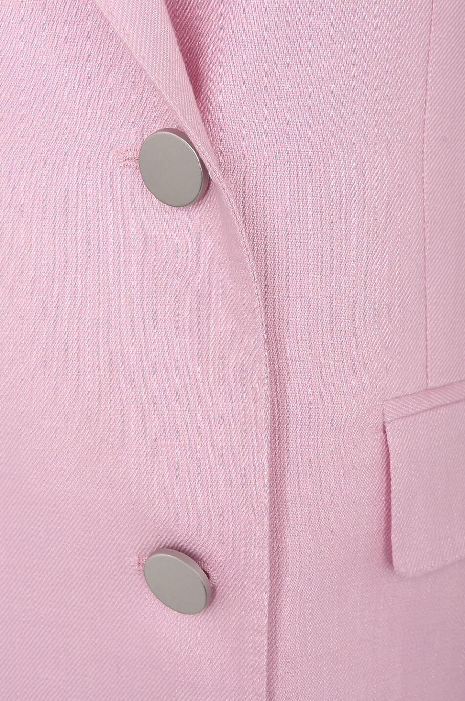 Jasmine double-breasted straight fit linen blazer