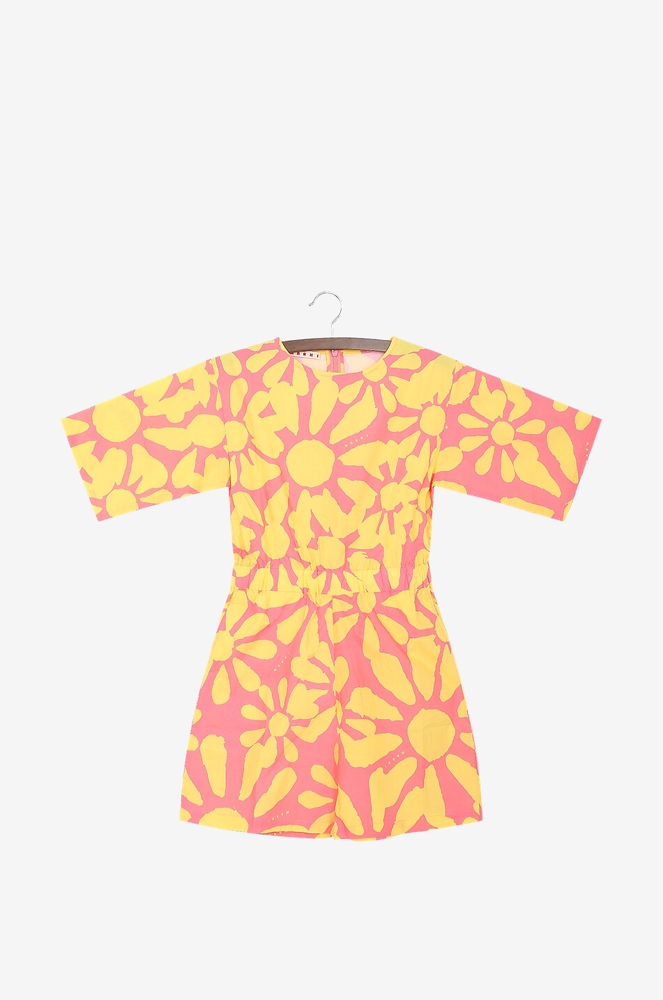 MARNI Combi-court fille en popeline fleurie Fille MULTICOLORE 1