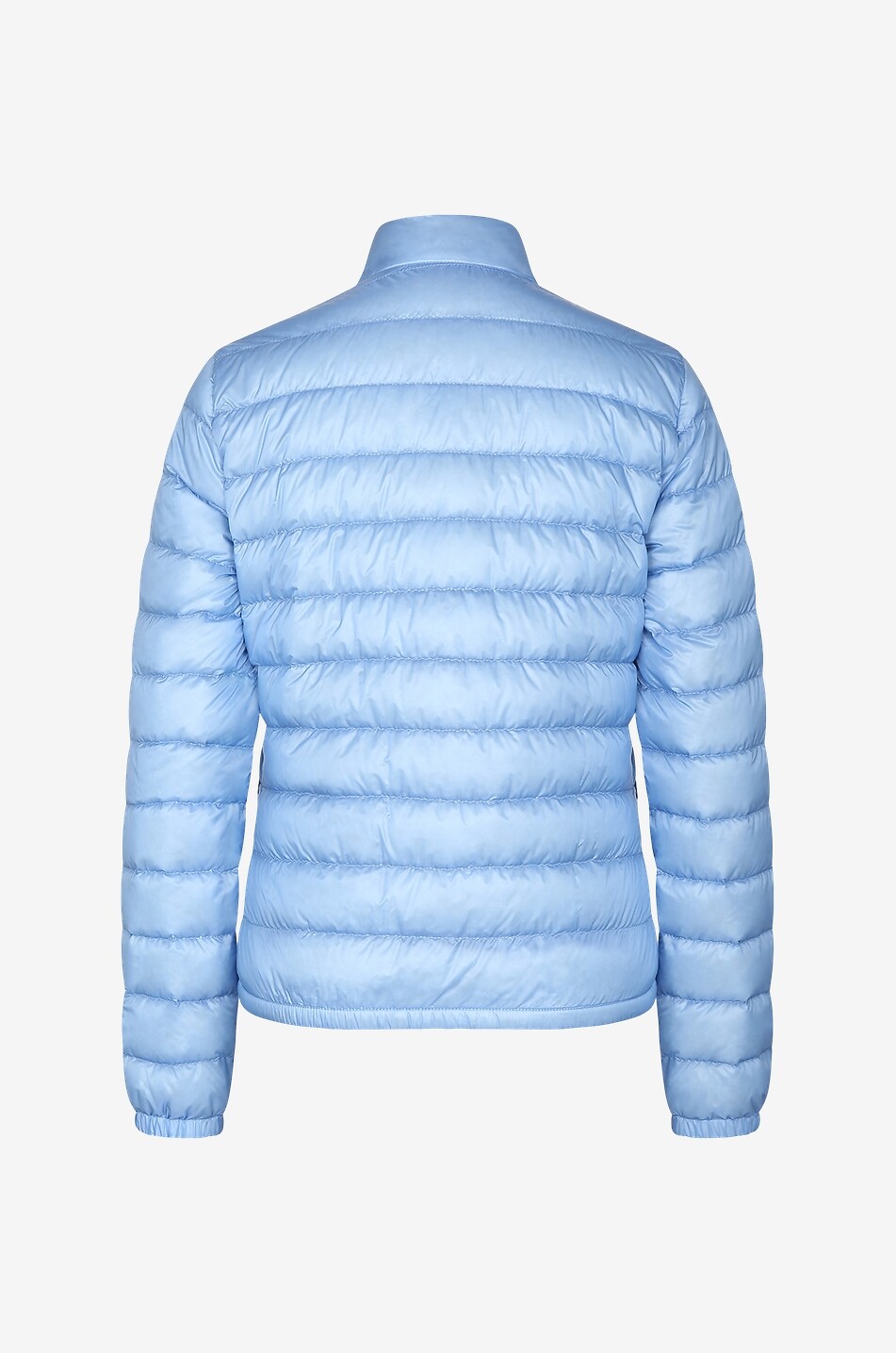 MONCLER Lans short light-weight down jacket Women MEDIUM BLUE 2