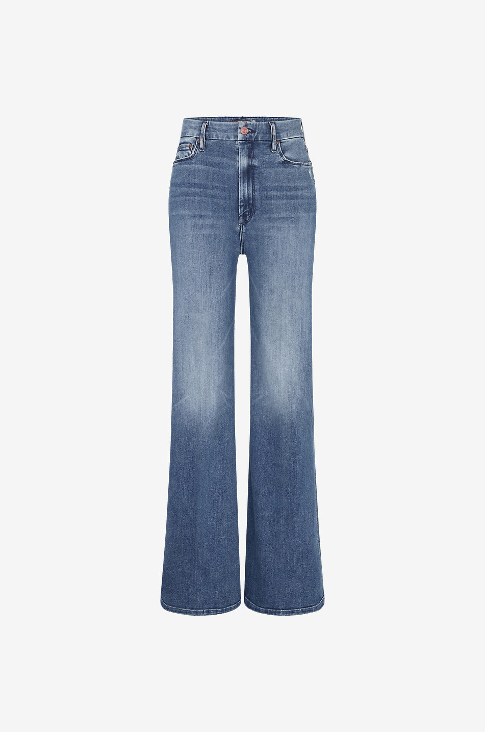 MOTHER High Waisted Roller Skimp cotton bootcut jeans Women MEDIUM BLUE 1