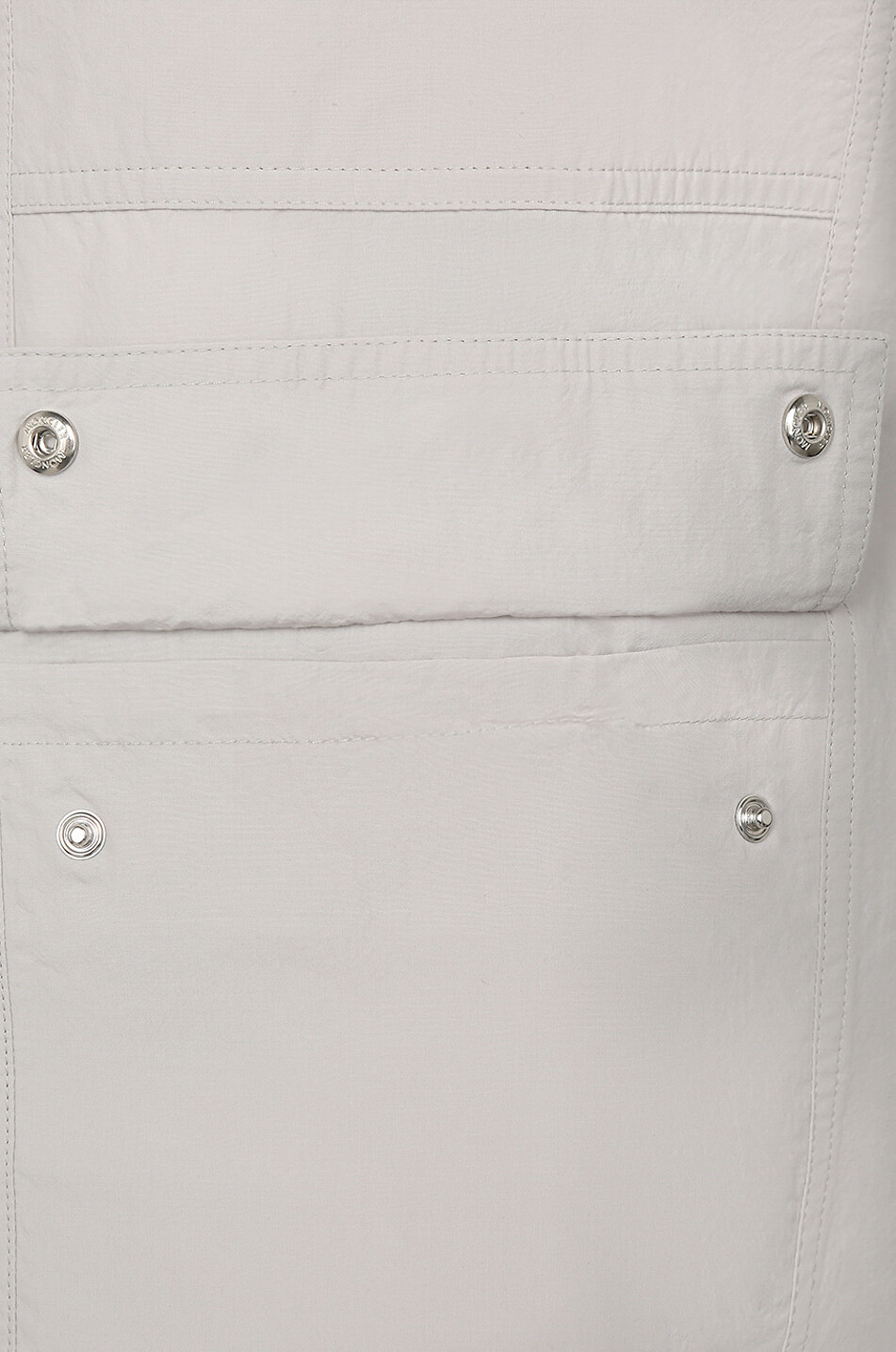 MONCLER Pantalon cargo en coton effet froissé Femme GRIS 3