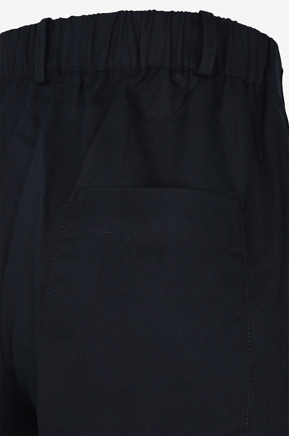 VANESSA BRUNO Pantalon droit en coton et lin Anthony Femme BLEU FONCE 3