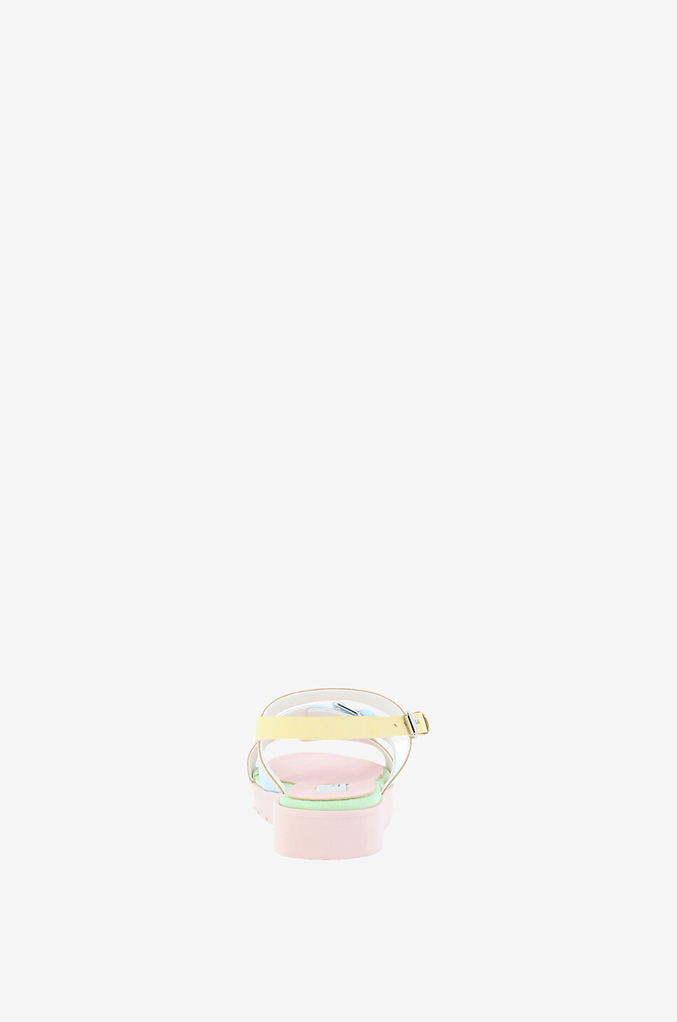 Pastel Rainbow girl's faux leather sandals