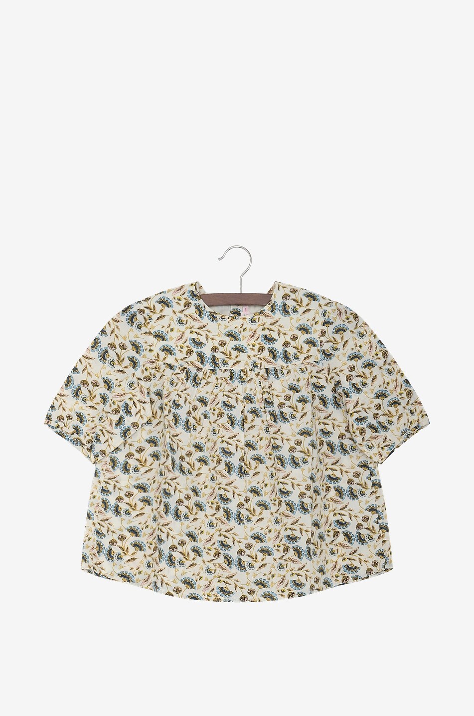Blouse à manches courtes en coton fille Carine