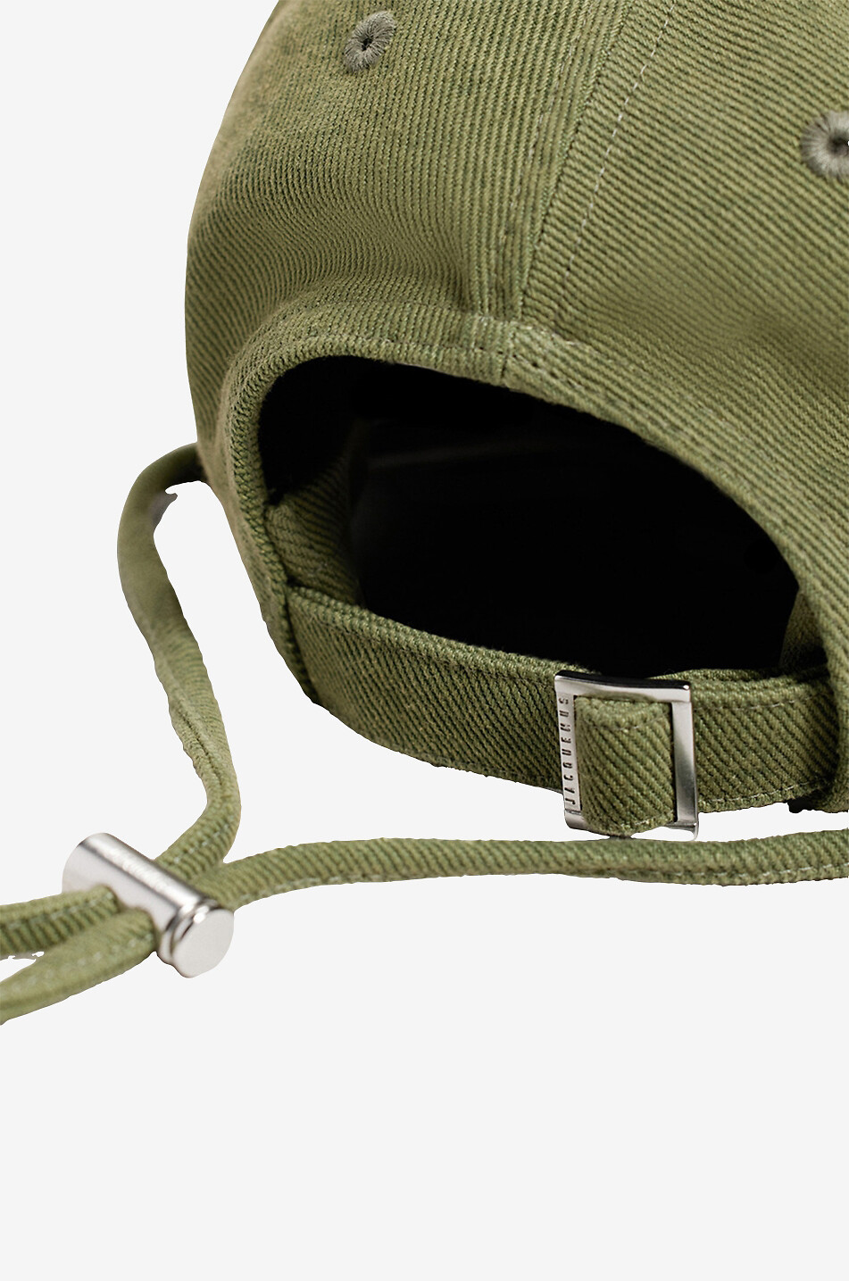 JACQUEMUS Ausgefranste Baseballkappe mit Kinnband L'Artichaut Damen KHAKI 2