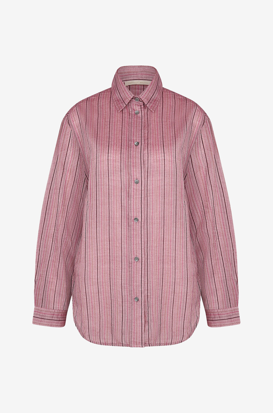 Helianne striped cotton long-sleeved shirt