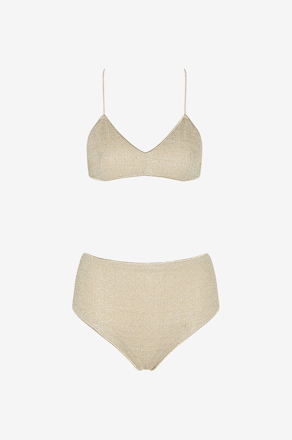 Lumière two piece lurex swimsuit