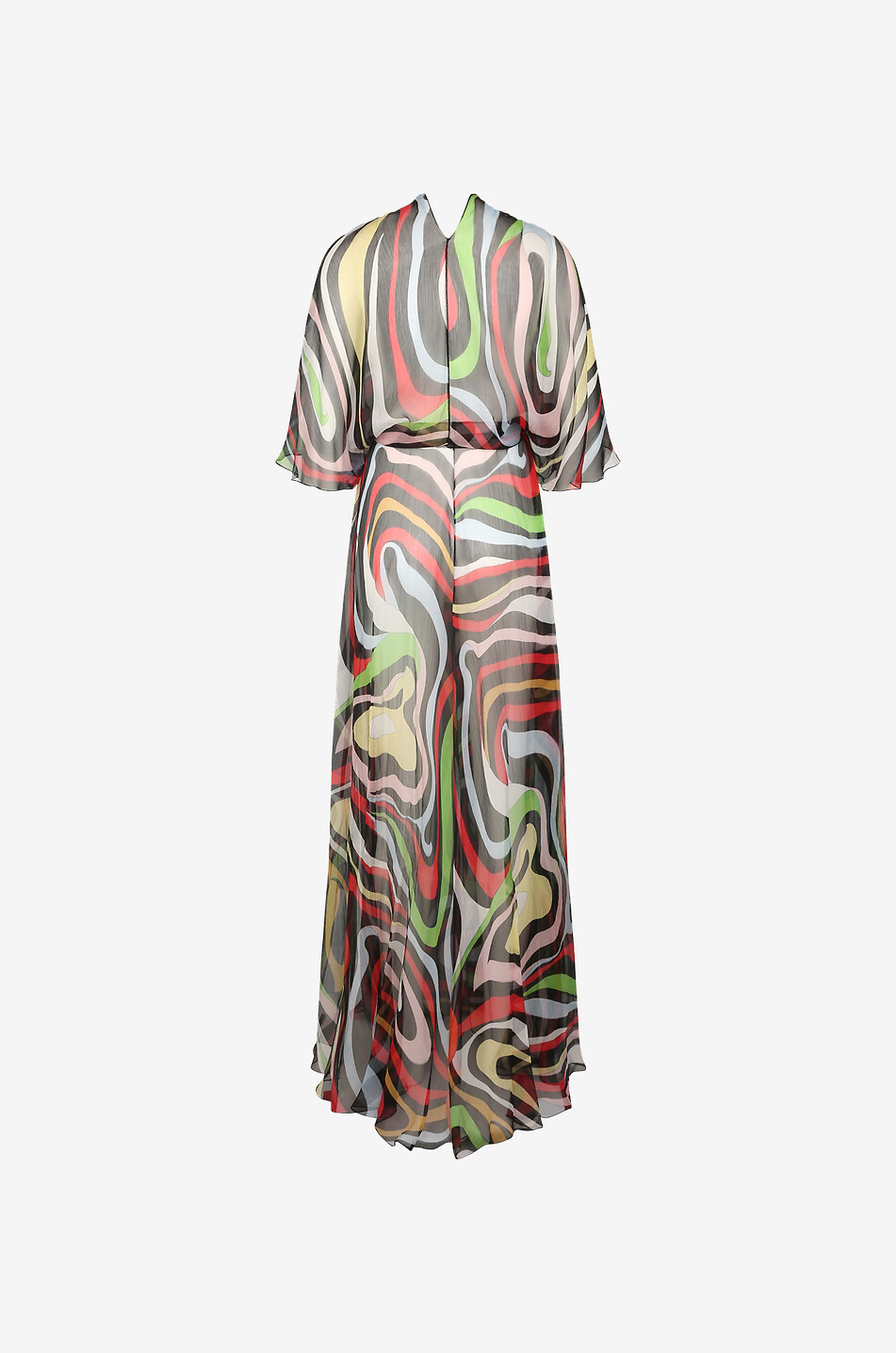 PUCCI Marmo long georgette beach dress Women MULTI COLOURED 6 2