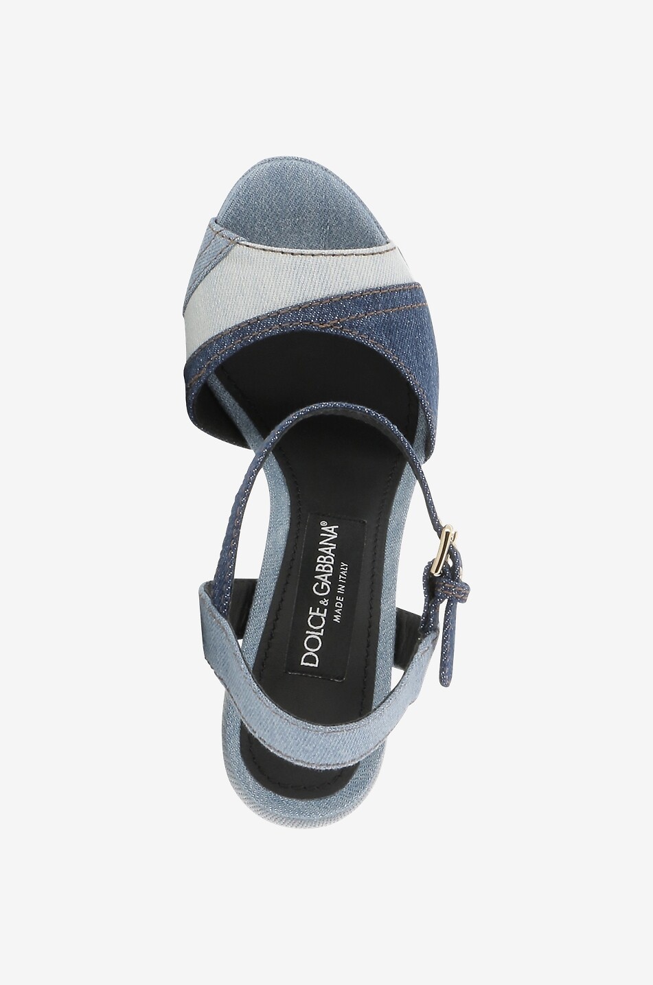 Plateausandalen aus Denim Keira 105