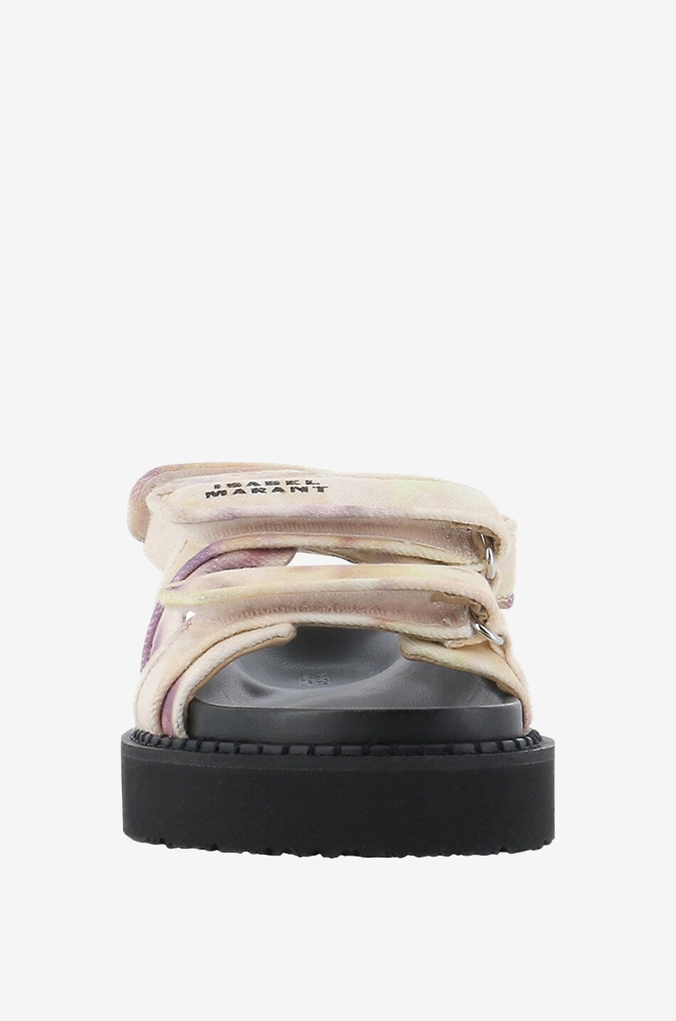 ISABEL MARANT Sandales plates en toile tie-and-dye Madee Femme JAUNE 2