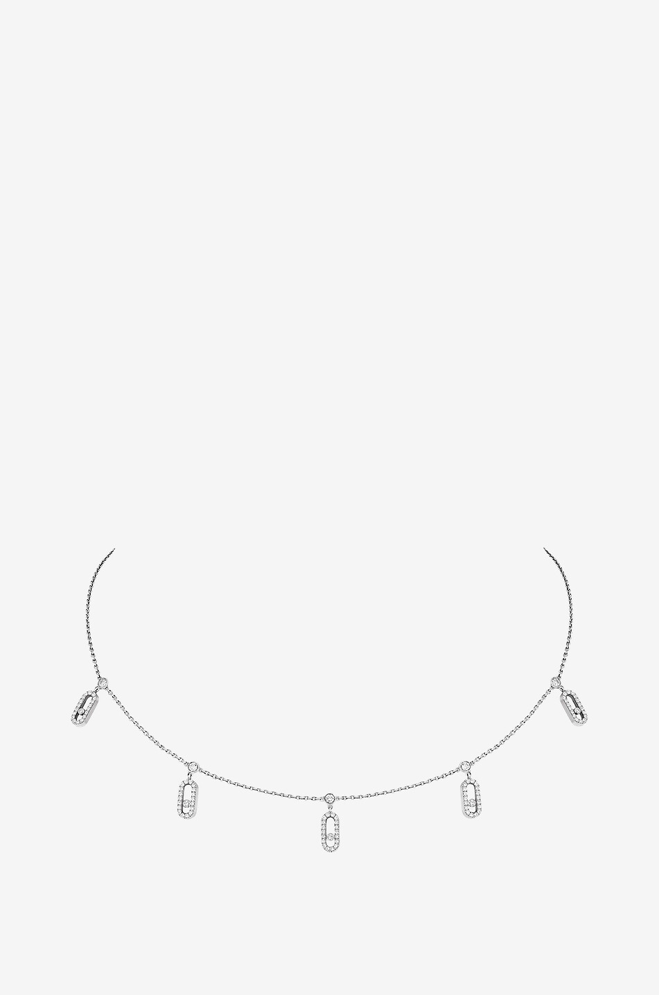 MESSIKA Choker aus Weissgold und Diamanten Move Uno Pampille Damen GRAU 1