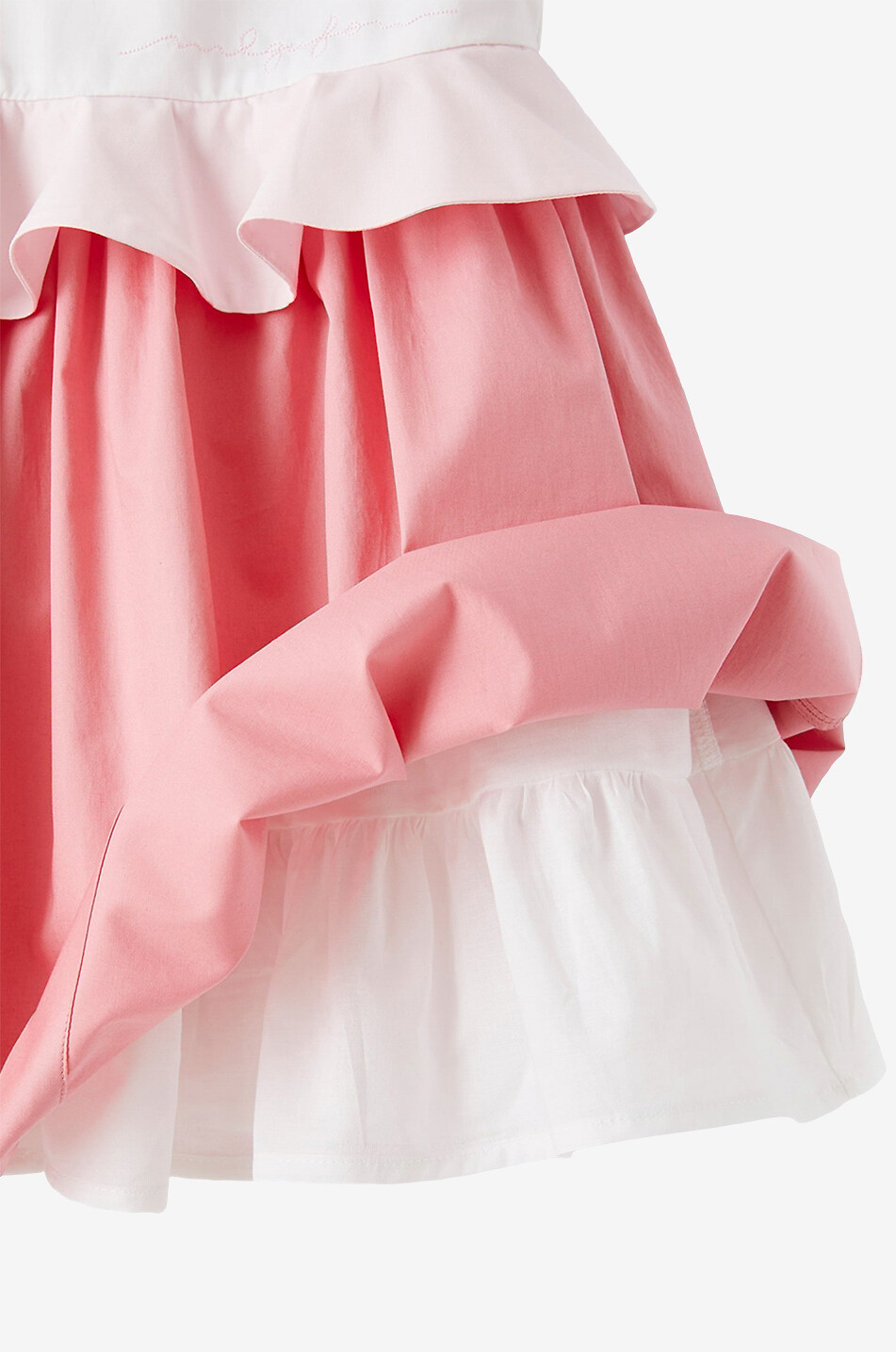 IL GUFO Sleeveless baby dress with satin ruffle Baby WHITE 3