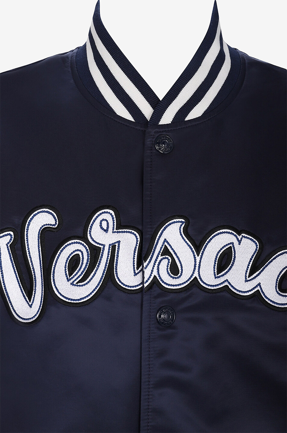 Bomber brodé en tissu technique Varsity