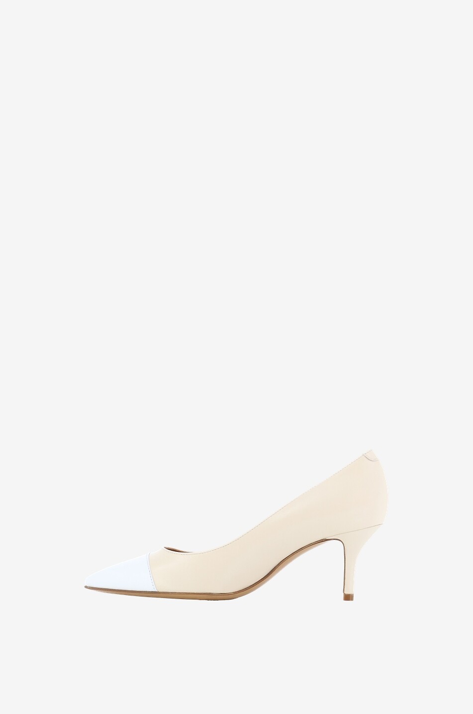 BONGENIE Brandon 65 bicolour nappa leather pumps Women BEIGE 3