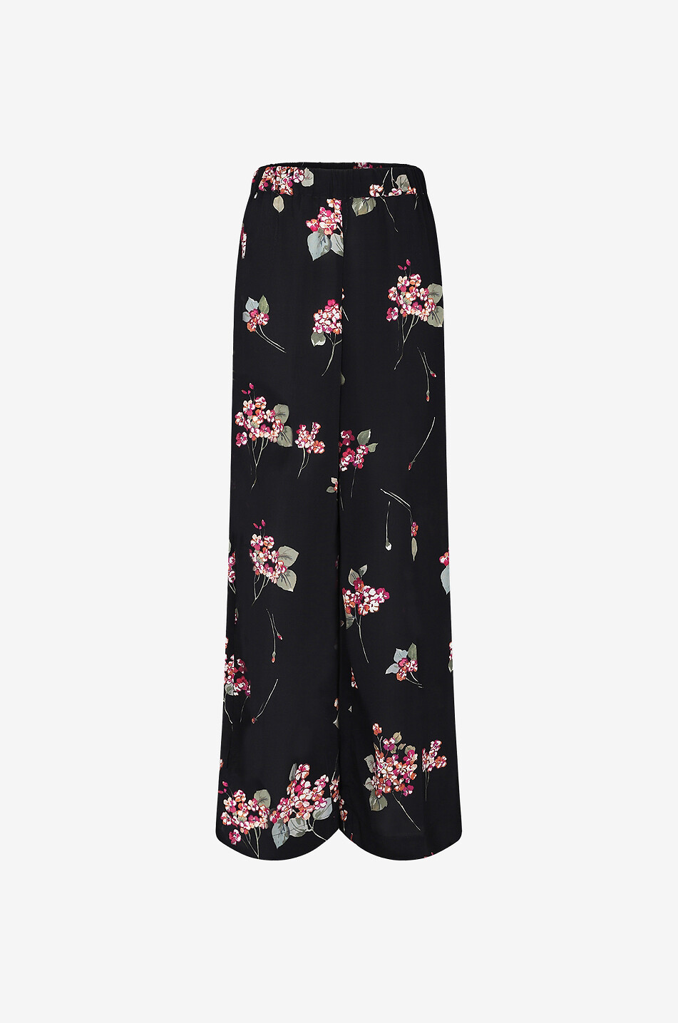 Floral wide-leg trousers