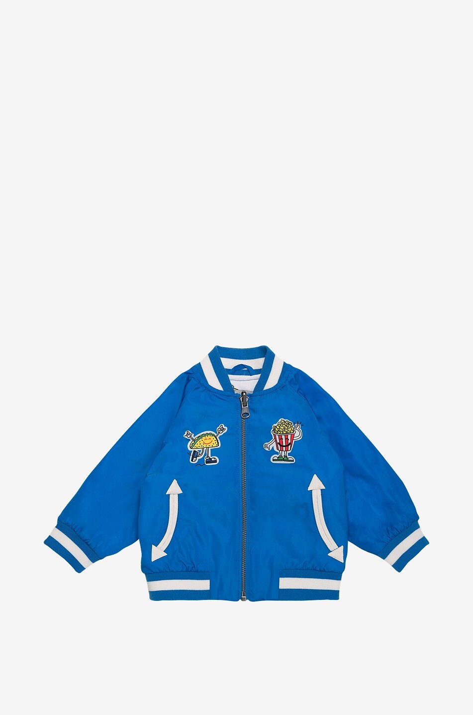 STELLA McCARTNEY KID Wendbare Baby-Bomberjacke Fun Food Baby BLAU 1