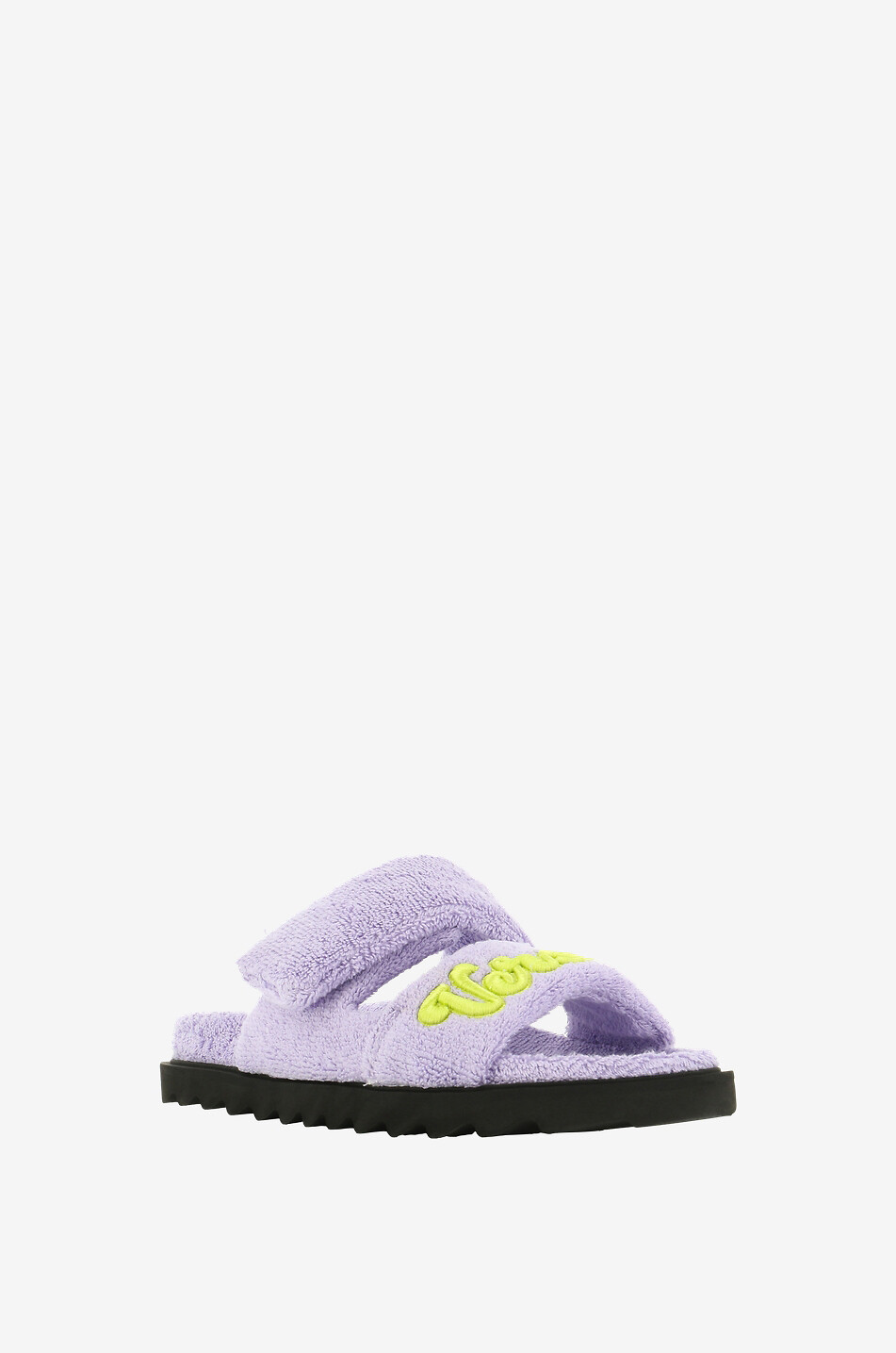 Mules plates fille en éponge Versace Logo