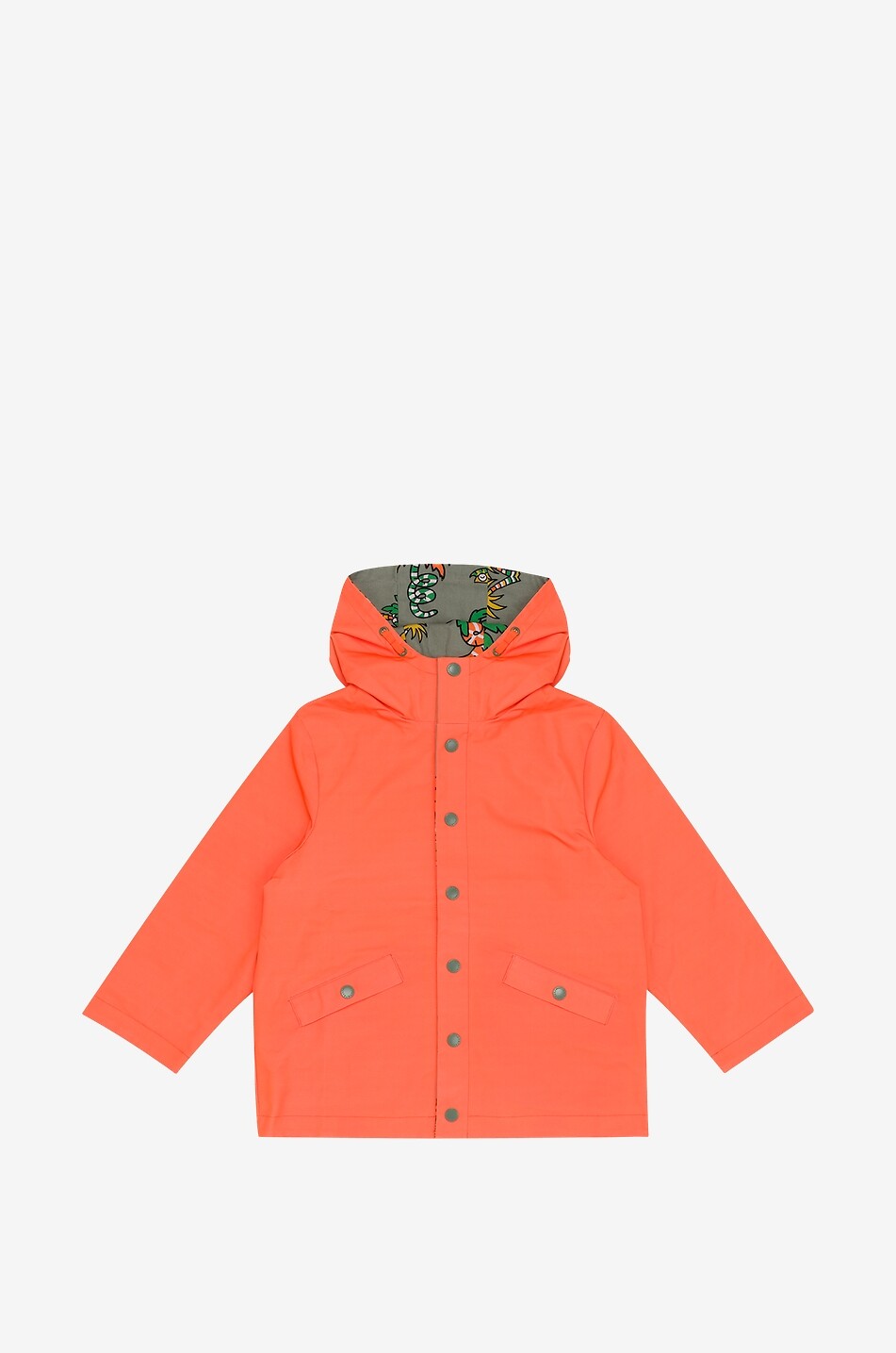 Parka réversible garçon en nylon et gabardine Palm Trees