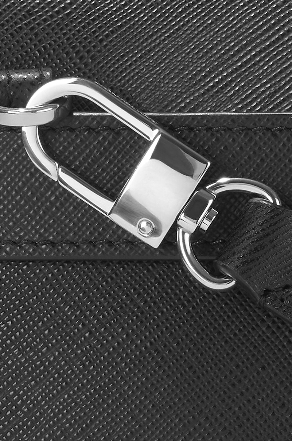 MONTBLANC Kleine Umhängetasche aus Sartorial Leder Herren SCHWARZ 7