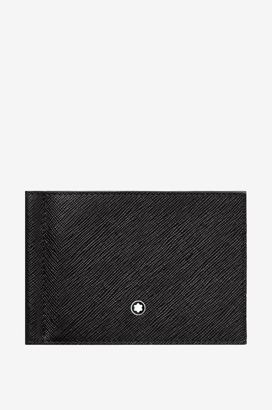MONTBLANC Saffiano-Leder-Brieftasche mit Geldscheinklammer Sartorial 6cc Herren SCHWARZ 1