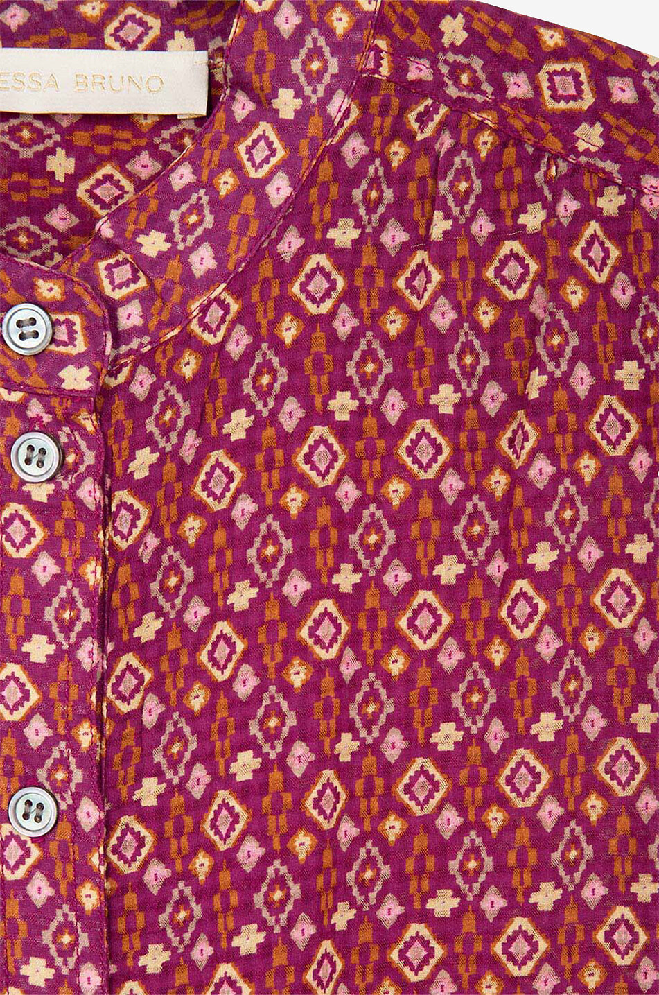VANESSA BRUNO Chemise à manches longues en viscose et coton Thomas Femme MULTICOLORE 6