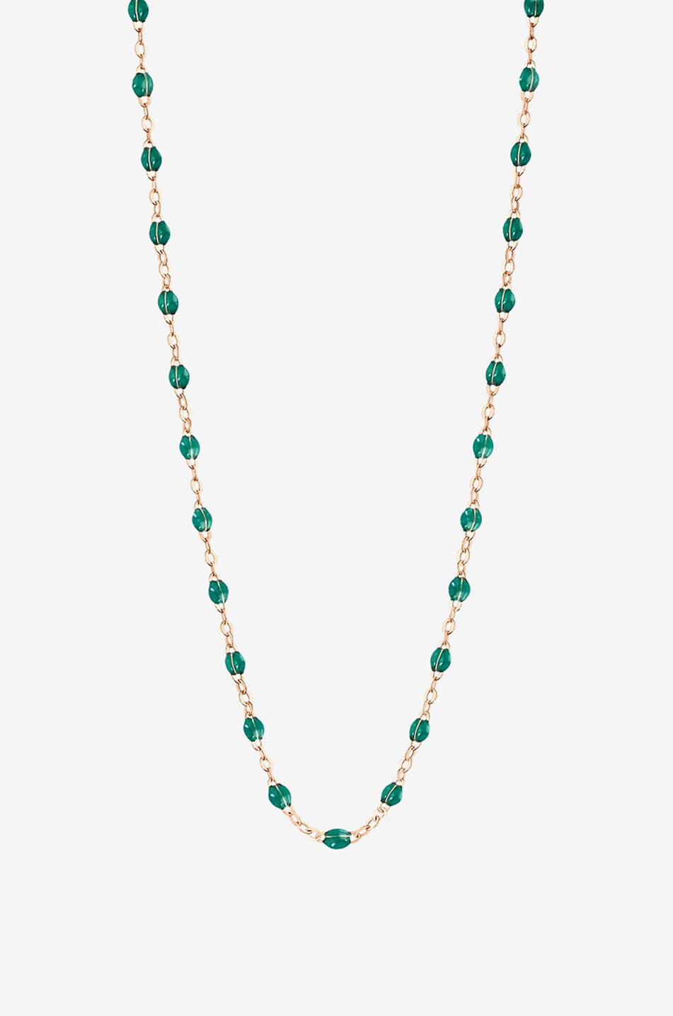 Collier en or rose et perles de résine Classique Gigi