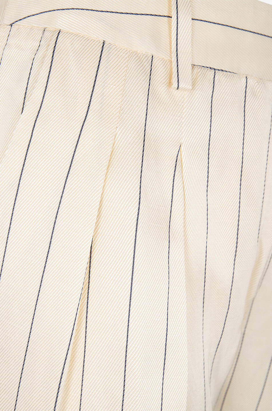 Pantalon à jambes larges en viscose et lin Nata