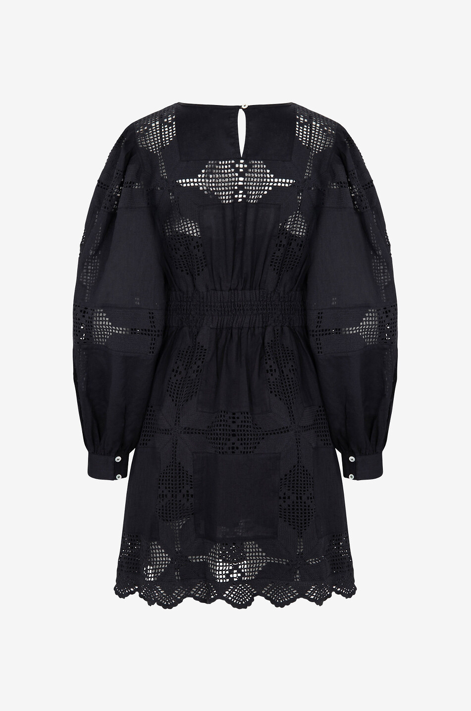 Robe courte en lin et coton Arti