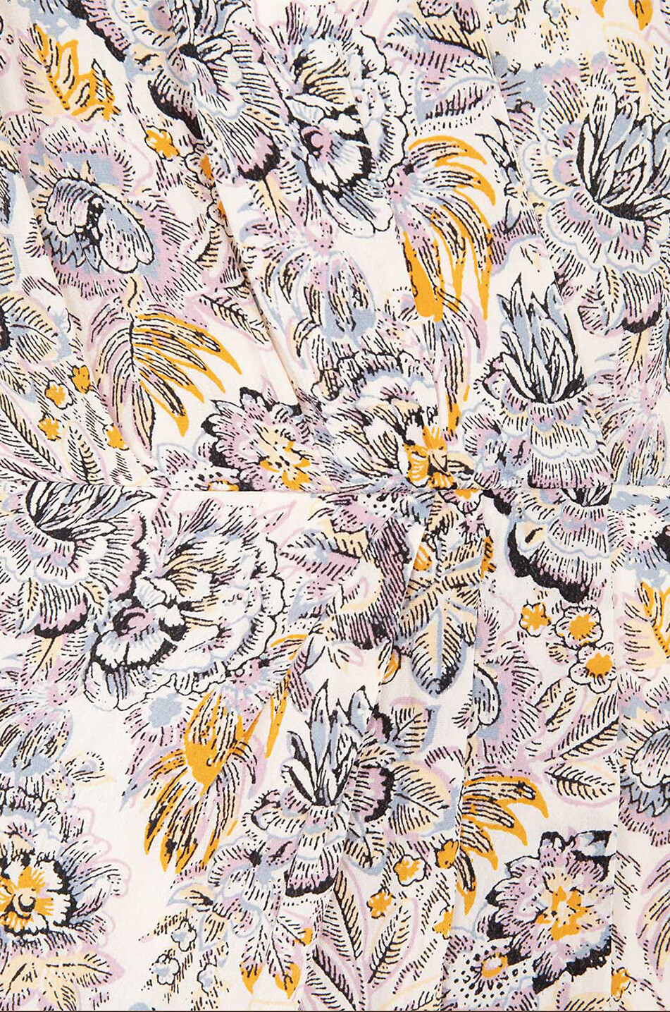 Robe courte en viscose Alisée