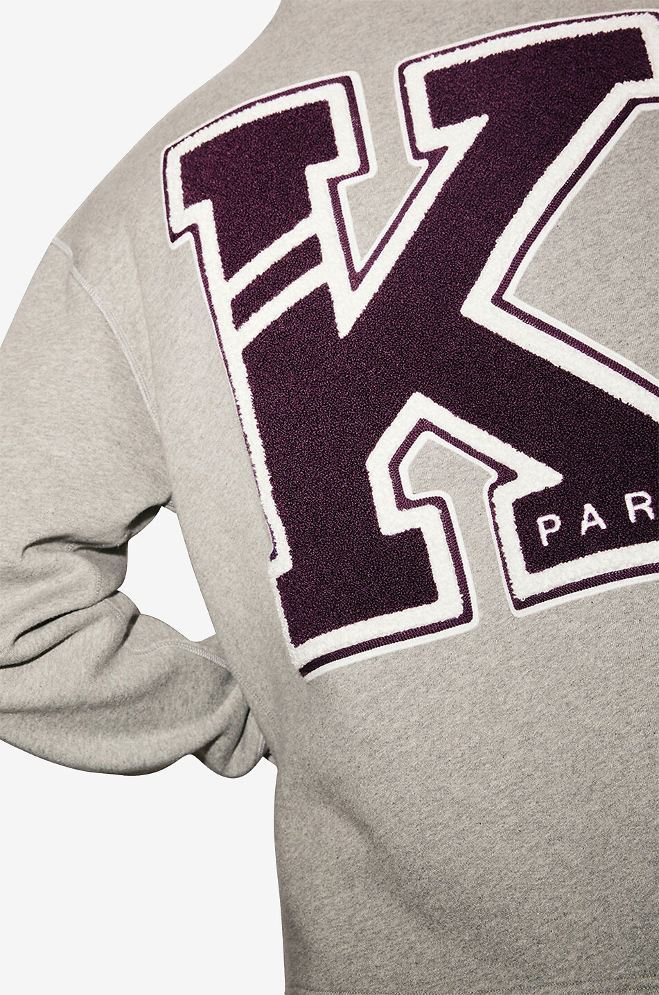 KENZO Geknöpfter Sweat-Cardigan Varsity K Herren GRAU 6